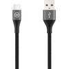 BlueBuilt USB-A-auf-USB-C-Kabel 1,5 m Nylon Schwarz