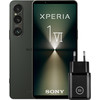 Sony Xperia 1 VI 256GB Grün 5G + BlueBuilt Ladegerät mit USB-C-Anschluss 30 W Schwarz