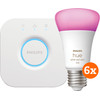 Philips Hue White and Color Starterpack mit 6 Lampen + Bridge