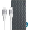 Xtorm Powerbank mit Schnellladefunktion 20.000 mAh + BlueBuilt Lightning-Kabel 1,5 m Nylon Weiß