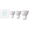 Philips Hue GU10 3-pack + Bridge Starter Kit