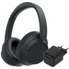 Sony WH-CH720N Schwarz + BlueBuilt Quick-Charge-Ladegerät mit USB-A-Port 18 W Schwarz