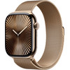 Apple Watch Series 10 4G 46 mm Titan Gold Milanaise Armband M/L