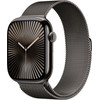 Apple Watch Series 10 4G 46mm Titanium Black Milanese Watch Strap S/M