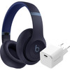 Beats Studio Pro Weiß + BlueBuilt Power-Delivery-Ladegerät mit USB-C-Port 20 W Weiß