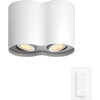 Philips Hue Pillar Aufbauspot White Ambiance - Weiß - 2 Spots + Dimmer