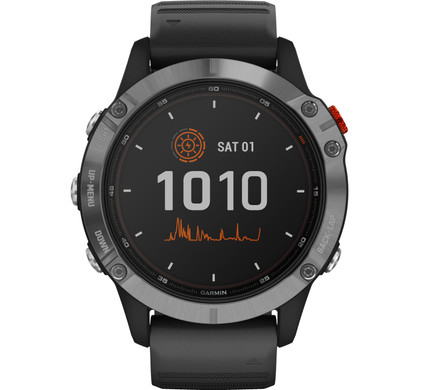 Garmin Fenix 6 Solar - Silber - 47 mm | Coolblue - Vor 12:00, morgen da