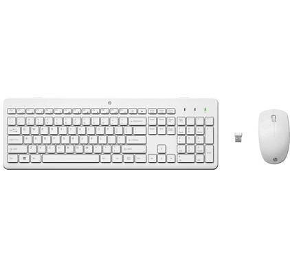 HP 230 Kabellose Tastatur und Maus Weiß QWERTY | Coolblue - Vor 13:00,  morgen da