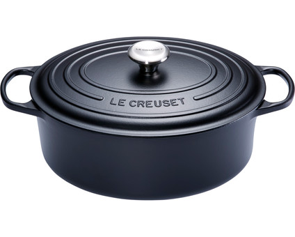 Le Creuset Signature Oval Dutch Oven 27cm Matte Black