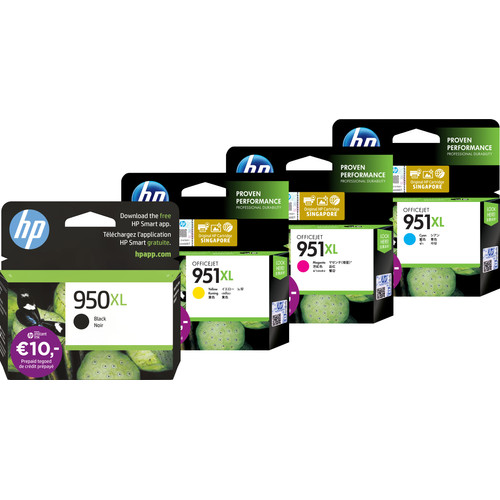 Cartucce Colore E Nere Per Stampanti HP Serie Pro Cartucce Inchiostro HP 950XL/951XL - Kit Da 3/4 Pezzi Per Stampanti Officejet Pro 8600, 8610, 8620, Ecc. Cartucce 950XL 951XL Con Chip Reset