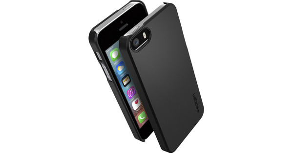 Spigen Thin Fit Apple iPhone 5 / 5s / SE Schwarz