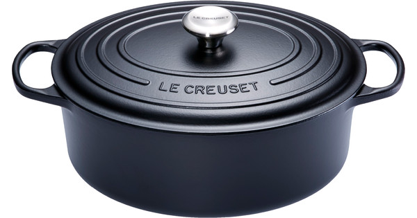 Le Creuset Ovaler Bräter 29 cm Mattschwarz