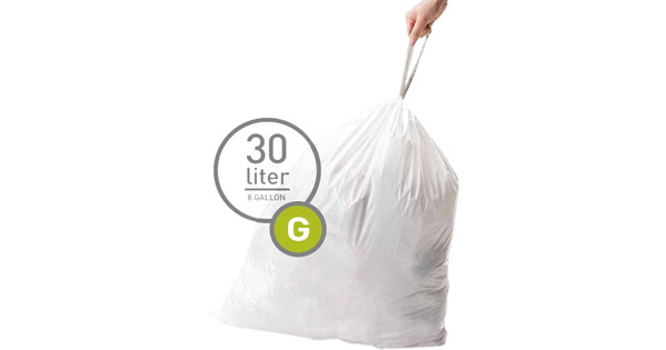 Simplehuman Trash Bags Code G - 30L (60 units) - Coolblue - Before 23:59,  delivered tomorrow