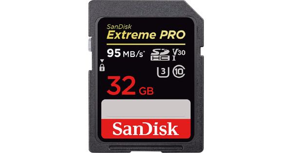 SanDisk Extreme Pro SDHC 32GB Class 10 Speicherkarte bis zu 95MB/s lesen Frustfreie Verpackung 