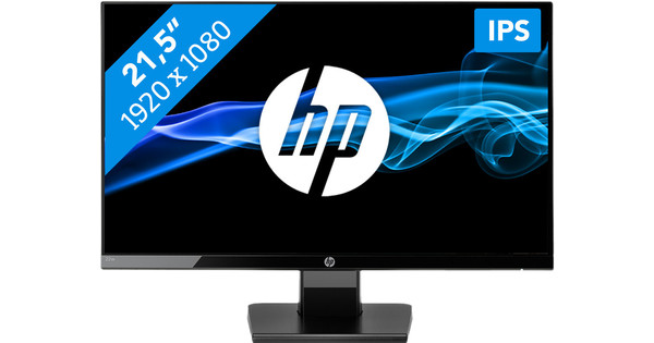 hp 22w full hd 21.5 ips lcd monitor black