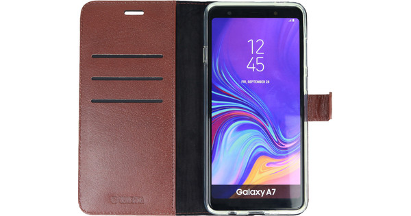 Valenta Booklet Gel Skin Samsung Galaxy A7 (2018) Book Case Brown