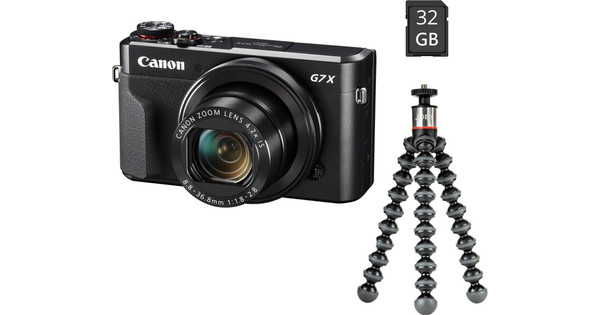 Canon Powershot G7x Mark Ii Black Vlog Kit Coolblue Before 13 00 Delivered Tomorrow