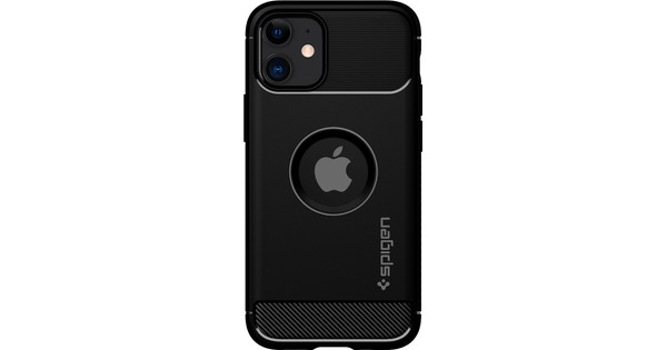 Spigen Rugged Armor Apple iPhone 12 Mini Backcover in Schwarz