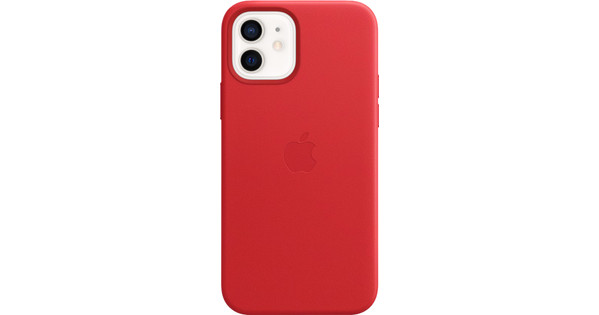 Apple iPhone 12 und 12 Pro Backcover mit MagSafe aus Leder in Rot