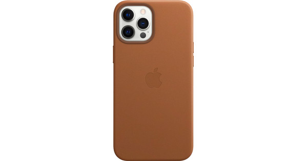 Apple iPhone 12 Pro Max Backcover mit MagSafe aus Leder in Sattelbraun