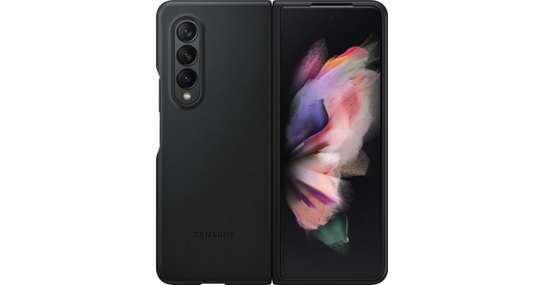 Samsung Galaxy Z Fold 3 Backcover Leder Schwarz