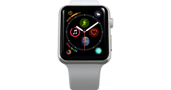 Refurbished Apple Watch Series 4 44 mm Silber Coolblue Vor 13 00 morgen da