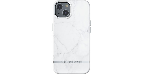 Richmond & Finch White Marble Apple iPhone 13 Backcover