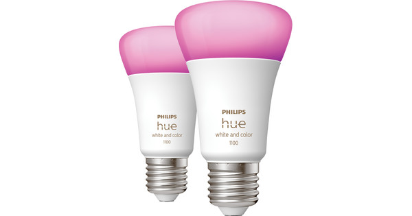 Philips Hue White and Color E27 1.100 lm Doppelpack