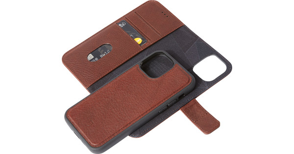 Decoded Apple iPhone 13 Mini 2-in-1 Case Leather Brown