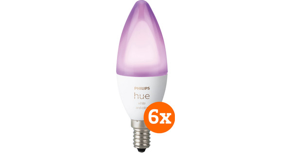 Philips Hue White and Color E14 6er-Pack
