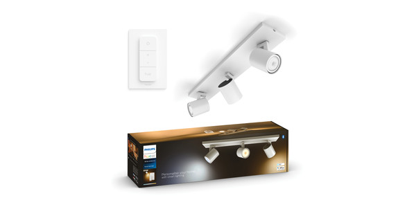 Philips Hue Runner Dreierspot Aufbauspot White Ambiance Weiß + Dimmer