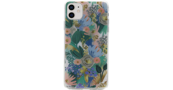 BlueBuilt Wild Flowers Soft Case Apple iPhone 11 Back Cover Transparent