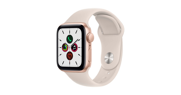 Apple Watch SE 40 mm Gold Aluminium Polarstern Sportarmband | www