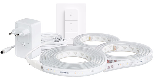 Philips Hue Light Strip Plus White and Color 5m Basic Set + Dimmer ...