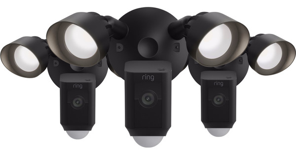 Ring Floodlight Cam Wired Plus Schwarz 3er Pack