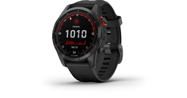 Garmin Fenix 7S Solar Schwarz 42 mm