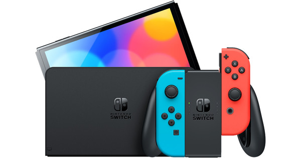 Nintendo Switch OLED Blau Rot