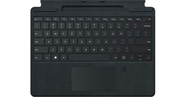 Microsoft Surface Pro Type Cover with Fingerprint Sensor Black