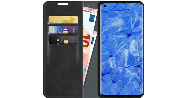 Just in Case Wallet Magnetic OPPO Reno6 Pro Book Case Schwarz