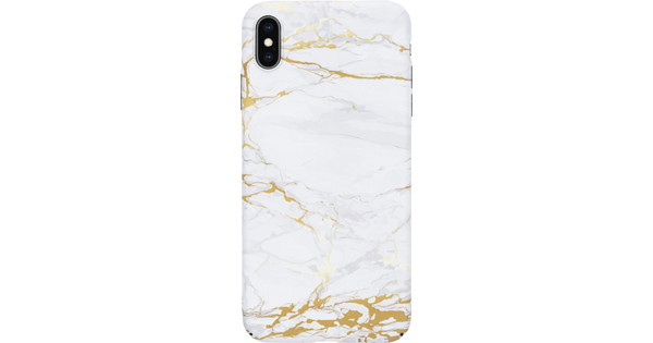 BlueBuilt Grey Marble Hard Case Apple iPhone Xs Max Backcover