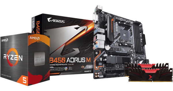 AMD 5600X B450 DDR4 16GB Micro ATX Upgrade Kit