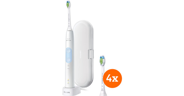 Philips Sonicare ProtectiveClean 4500 HX6839/28 + Optimal White Brush Attachments (4 units)