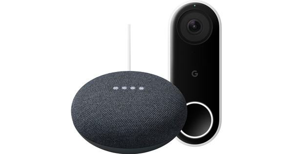 Google Nest Mini Grau + Google Nest Hello