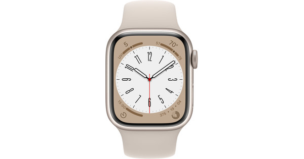 Apple Watch Series 8 41mm Starlight Aluminum Starlight Sport Band 