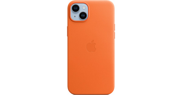 Apple iPhone 14 Plus Backcover mit MagSafe Leder Orange