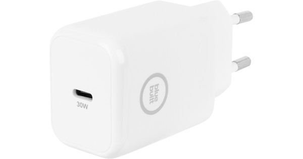 BlueBuilt Power Delivery Charger with USB-C Port 30W White