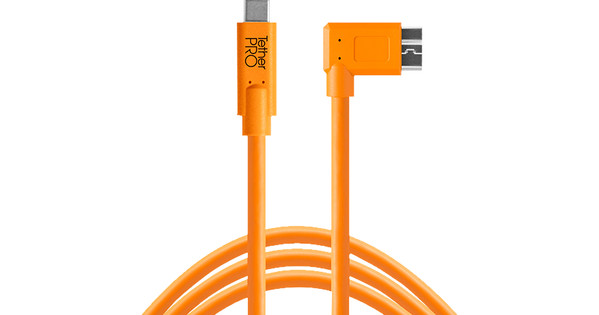 Tether Tools TetherPro USB-C to 3.0 Micro USB Angle Orange