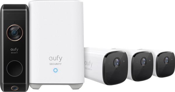 eufyCam 2 Pro Dreierpack + eufy Video Doorbell Dual 2 Pro