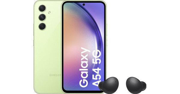 Samsung Galaxy A54 128GB Grün 5G + Galaxy Buds2 Schwarz