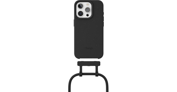 Change Case Apple iPhone 15 Pro Max Back Cover with Cord Black